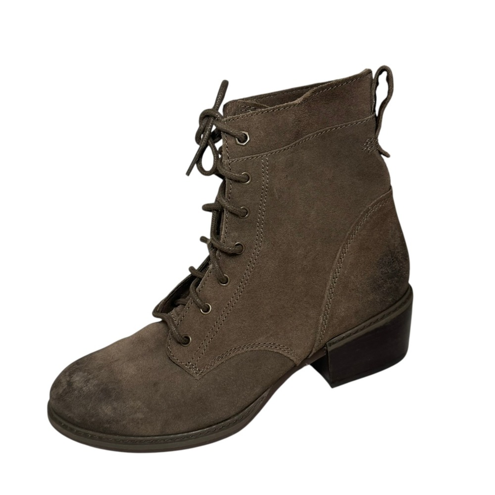Timberland Women's Sutherlin Bay Brown Taupe Lace UP Ankle‎ Boot Size US 8
